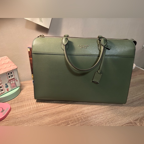 NWOT Kate Spade Morgan Laptop Bag Cedar Stand - Picture 6 of 10